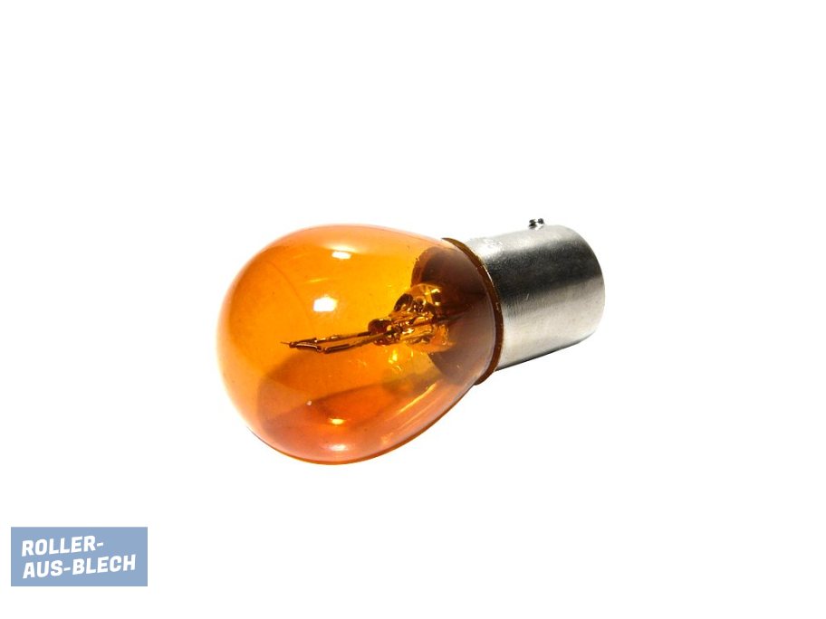 (Bild für) Birne 12V 21W orange Blinkerbirne Bremslicht Vespa PK, PX - zum Schließen ins Bild klicken